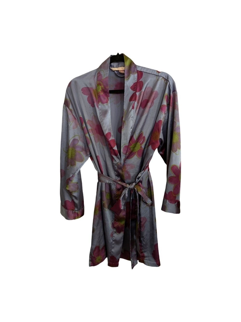 Victoria's Secret Abstract Floral Wrap Robe One Size Flaws